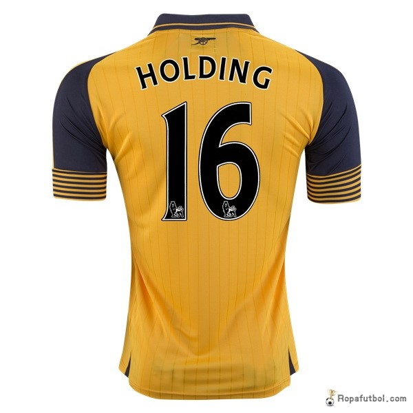 Camiseta Arsenal Replica Segunda Ropa Holding 2016/17 Amarillo